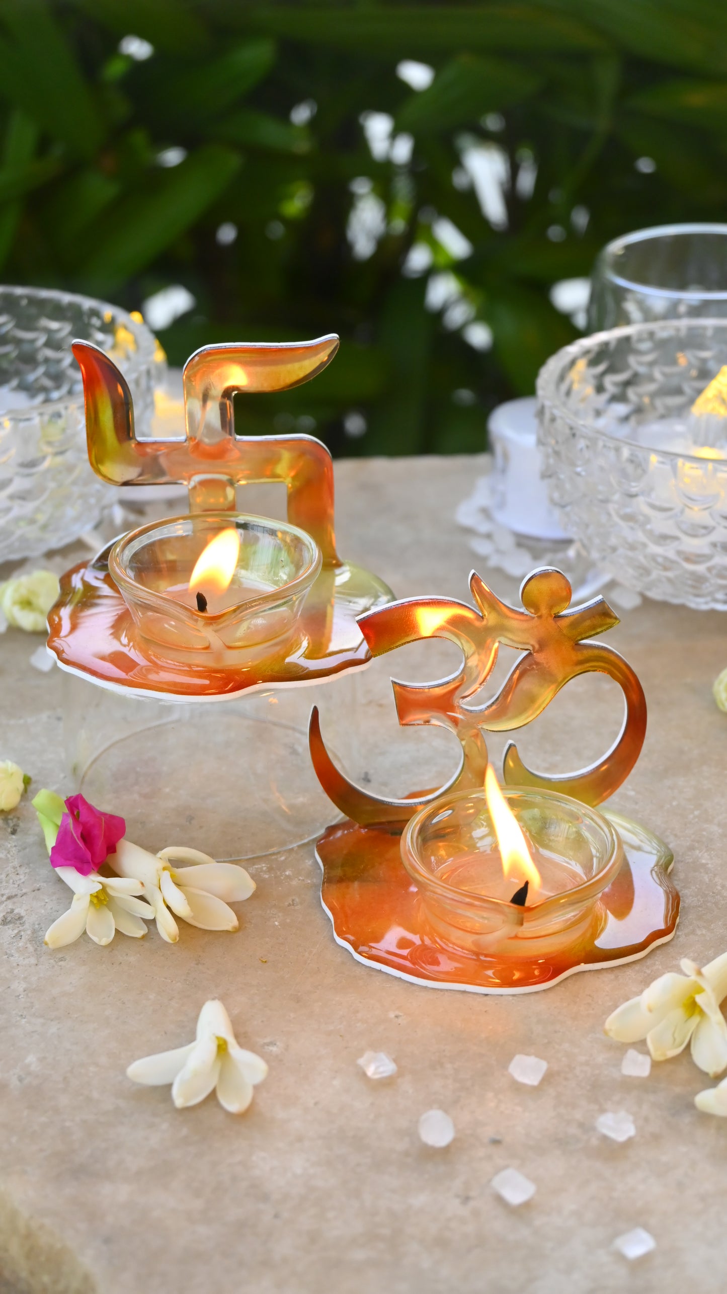 Mystical Diyas- Flame (Set Of 2)