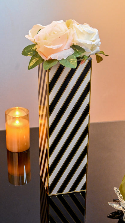 Black & White Zebra: Long Vase