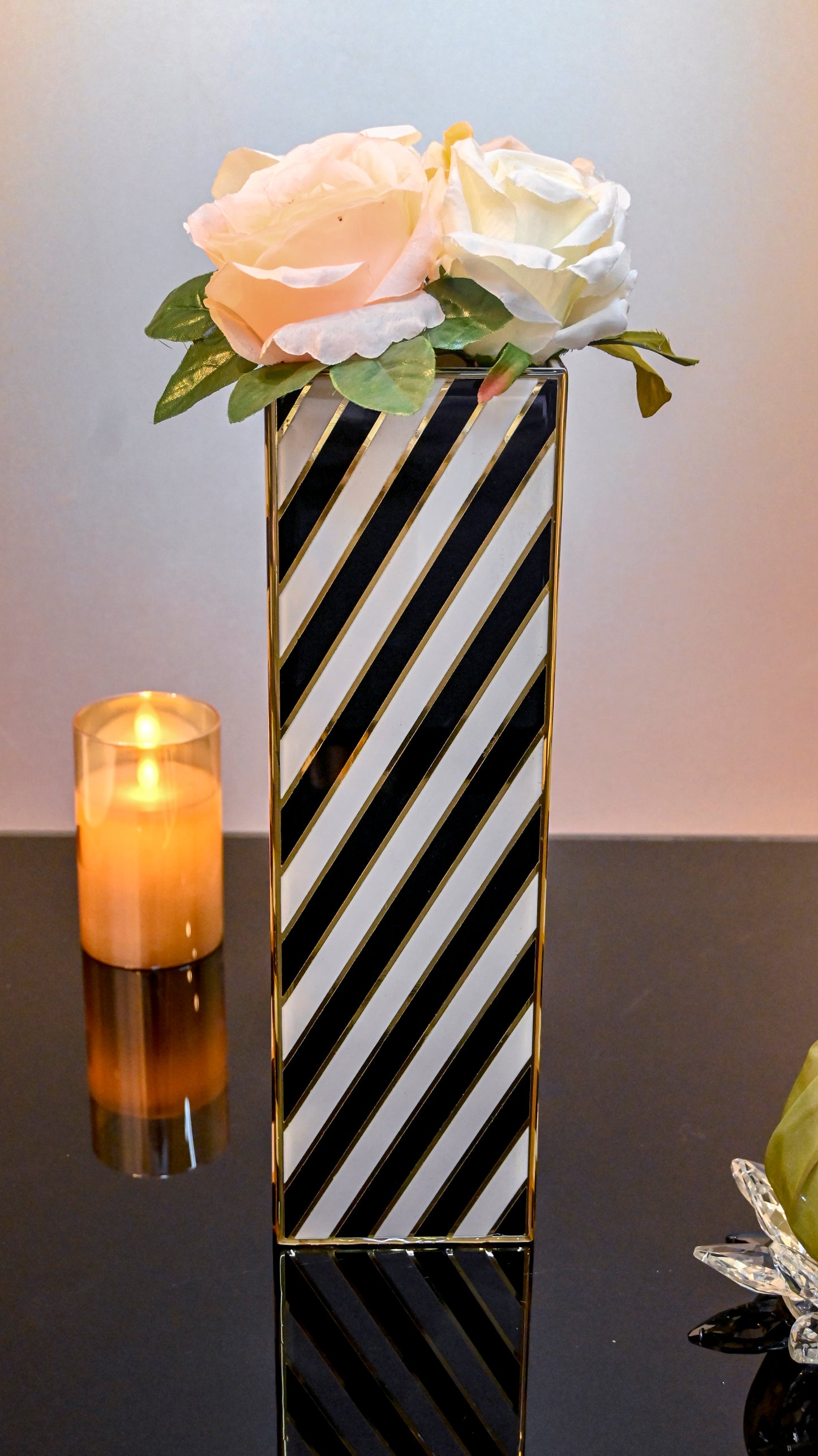 Black & White Zebra: Long Vase