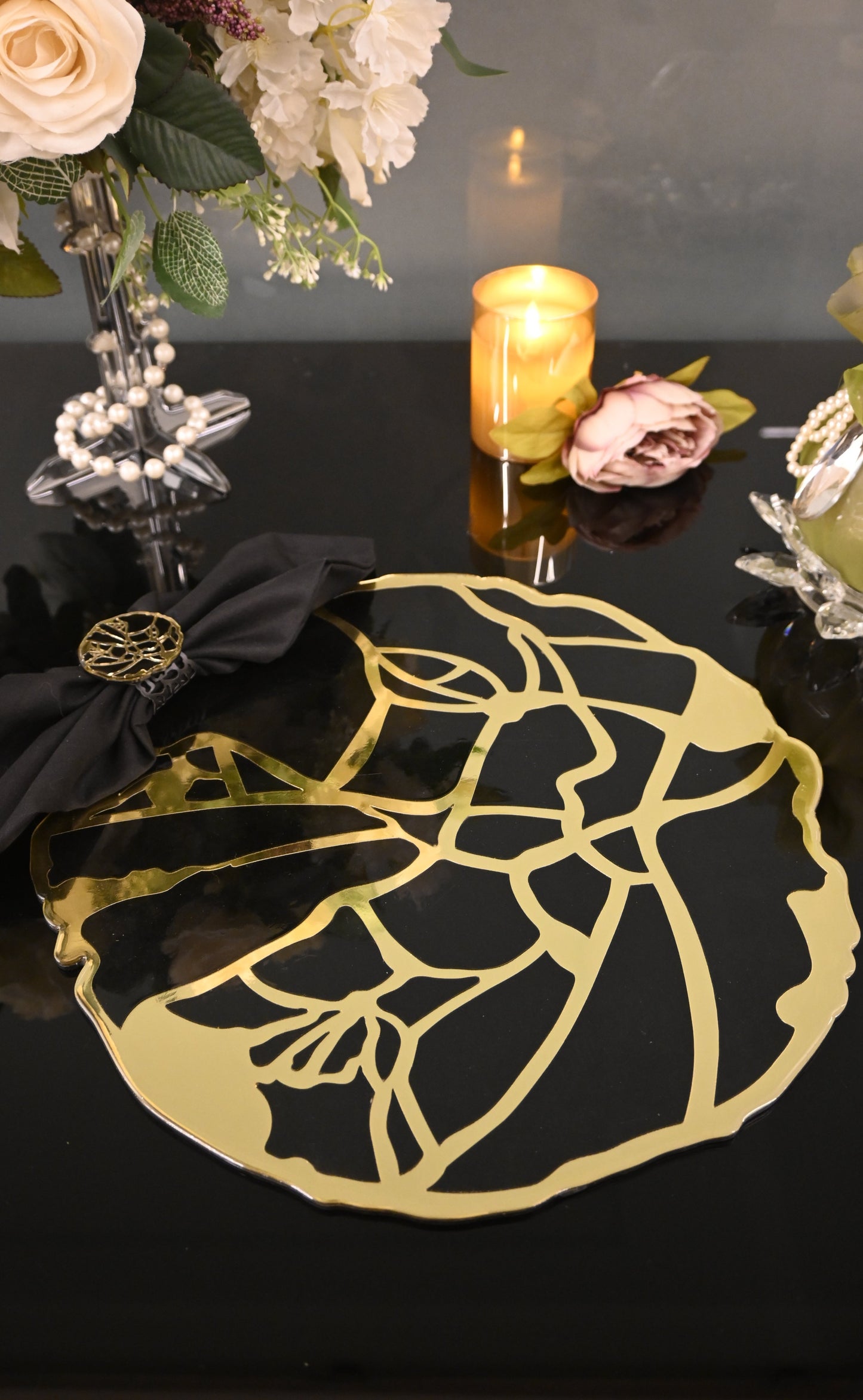 Black & Gold Broken Tree: Placemat