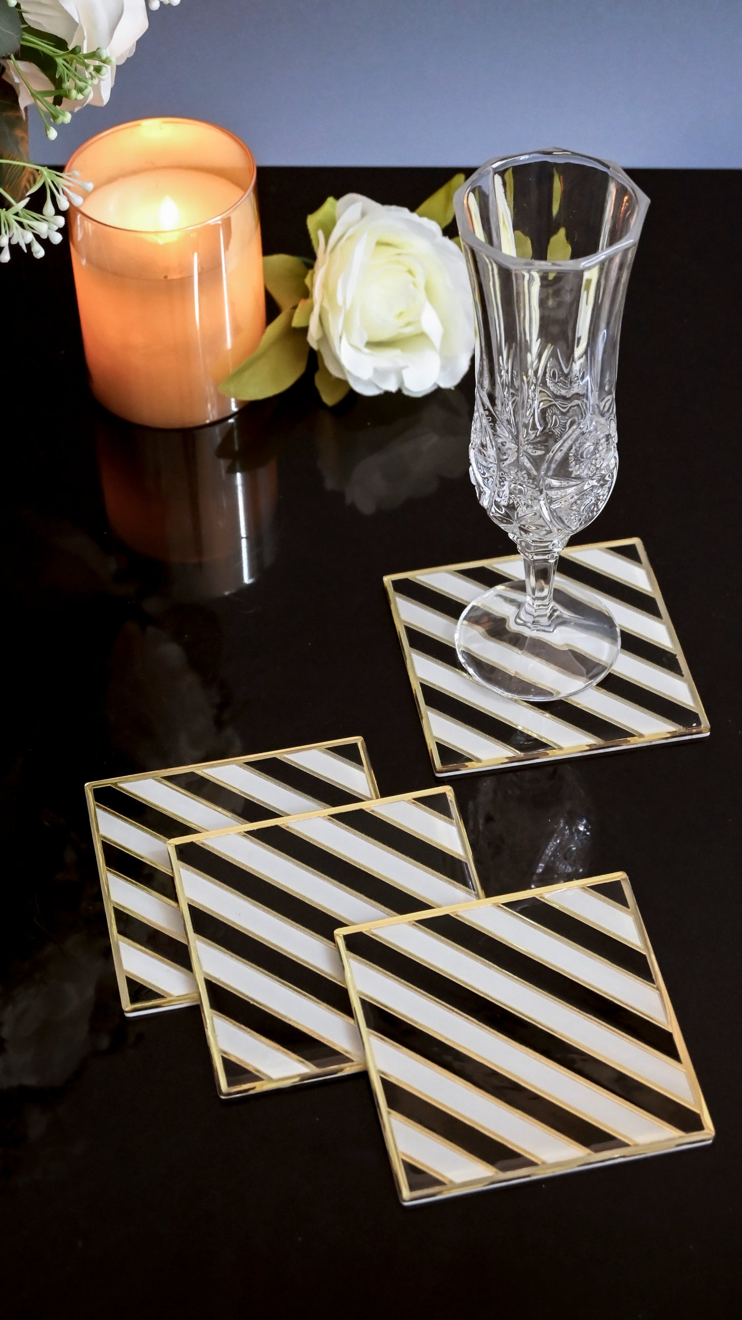 Black & White Zebra: Coaster (Set Of 4)