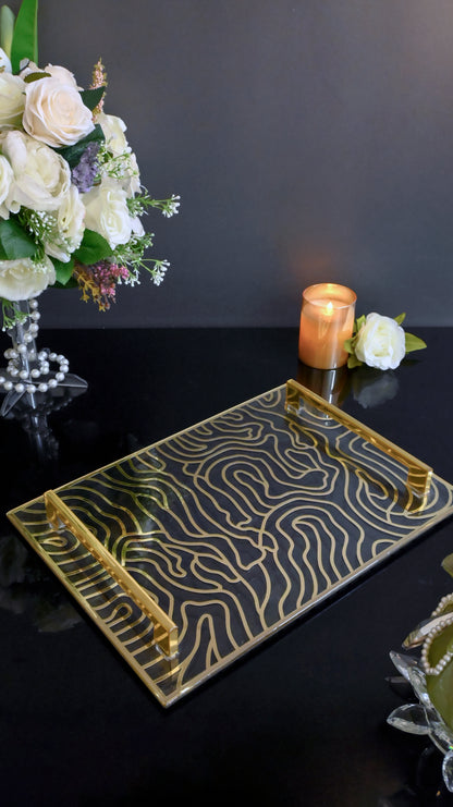 Gold Wave: Large Tray