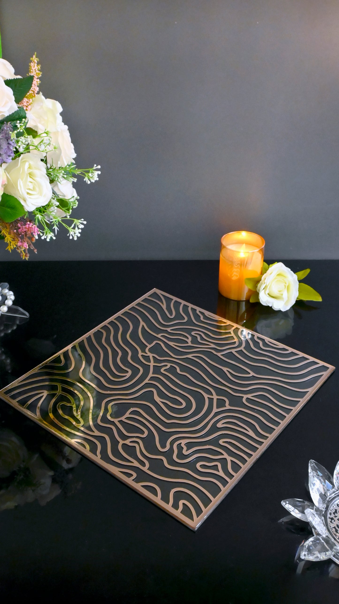 Rose Gold Wave: Placemat