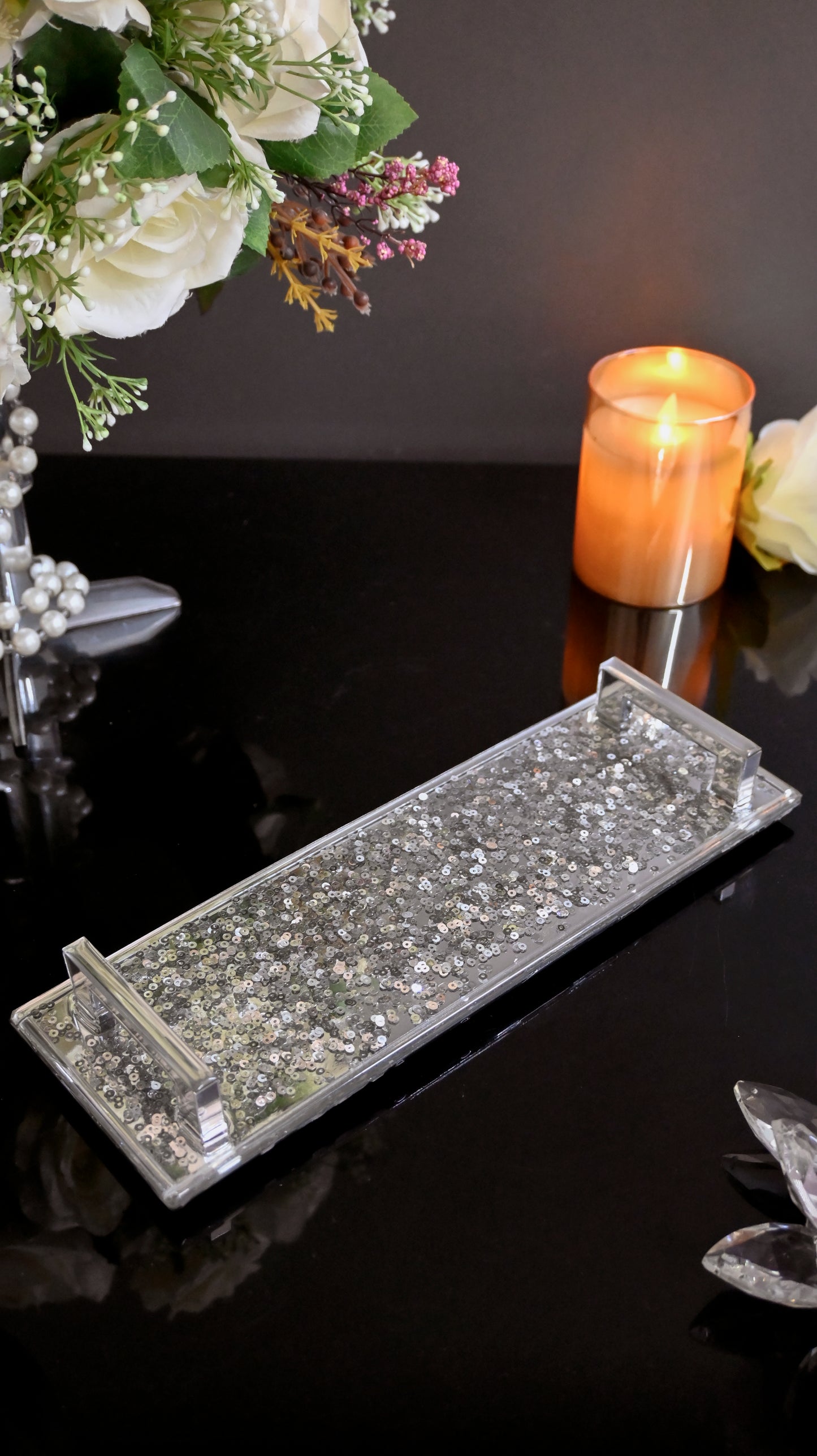 Silver Sequins: Small Tray