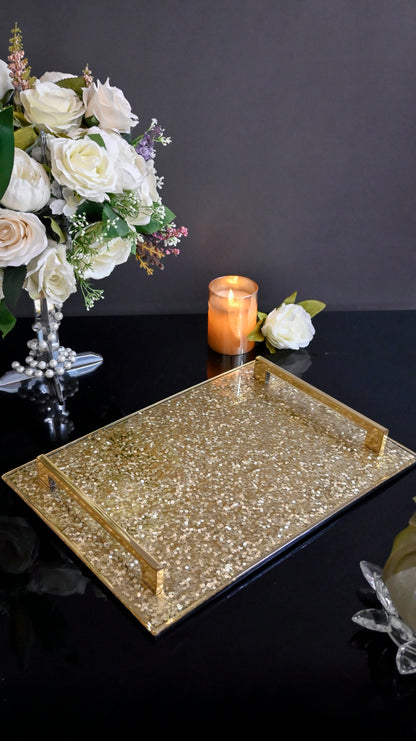 Full Gold Sequin: Large Tray