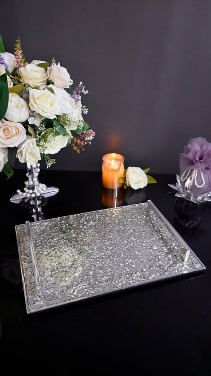 Silver Sequin: Large Tray