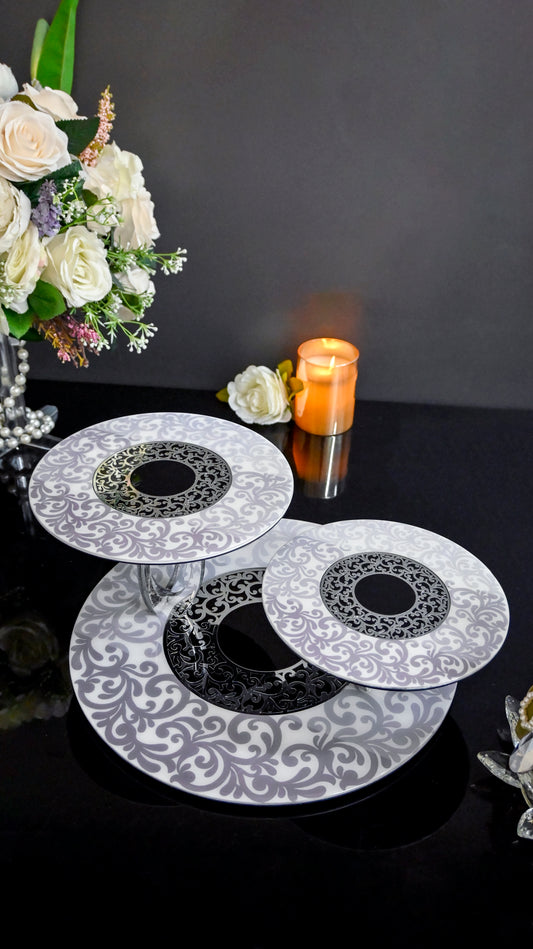 White Imperial: 3 Step Cake Stand