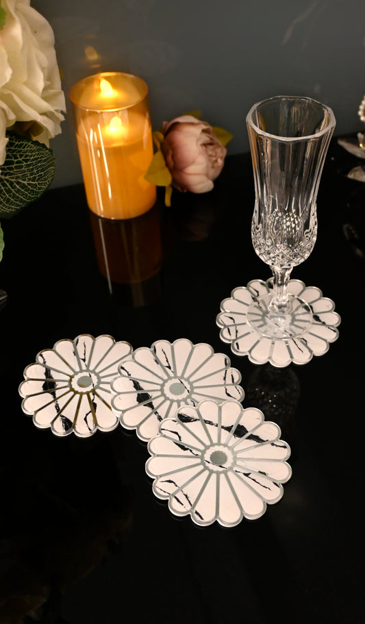 Daisy White: Coaster (Set Of 4)