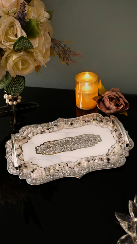 Rose Stones White: Standard Tray