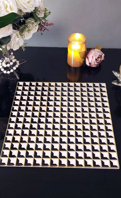 Black & Gold Chess: Placemat